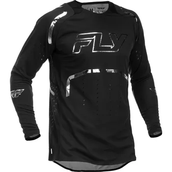 cyklistický dres FLY RACING dres EVOLUTION SE 2026 černá/stříbrná - XL