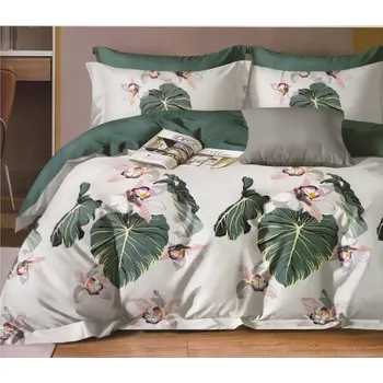 Povlečení Novinka 2025 ! Bavlněné povlečení s 3D efektem na 2 postele -140×200/70×90 cm – 100 % bavlna - TROPIC + prostěradlo zdarma