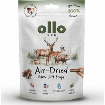 Pamlsek pro psa OLLO Air-Dried Game strips - pamlsek pro psa - 80g
