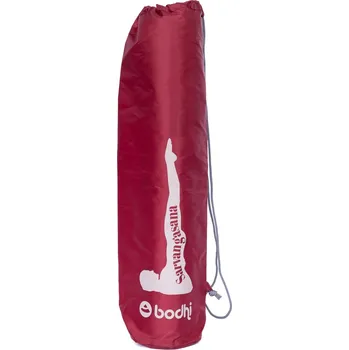podložka na cvičení Bodhi vak na jóga podložku ÓM, burgundy Barva, motiv: Červená, Sarvangasana