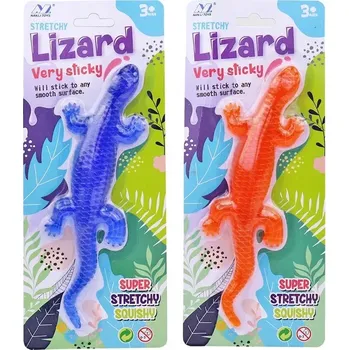 Hračka pro nejmenší Lepkavá ještěrka – zábavná gumová hračka pro děti