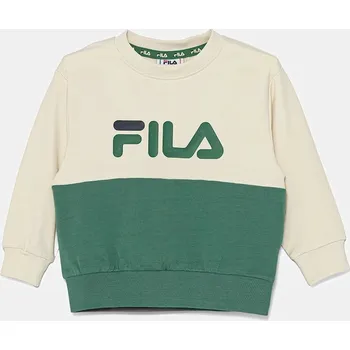 Chlapecká mikina Dětská mikina Fila LEYSIN FAK0405 zelená 77X, vel. 122-128
