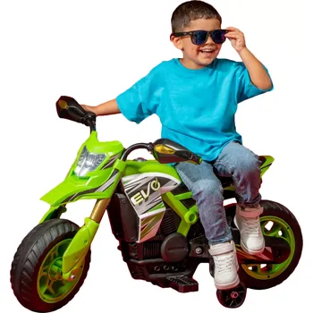 Dětské elektrovozidlo Elektrická dětská motorka EVO Venom se světly 6V