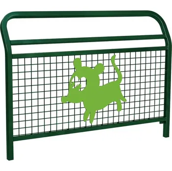 Zábradlí Procity Školní zábradlí Conviviale s mříží a motivem "pes", délka 1500 mm, barva zelená RAL6005