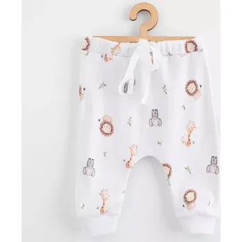 Dětské bavlněné tepláčky jogger NEW BABY For Babies safari 56 (0–3 m)