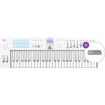 Master keyboard Arturia KeyLab Essential 49 mk3 SET MIDI keyboard Alpine White