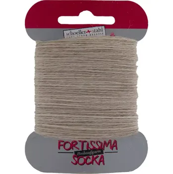 Příze Ponožková látací příze Fortissima 1073 Písková (Schoeller Stahl Fortissima Beilaufgarn 1073 Send Meliert 2-ply)