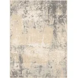 Agnella moderní vlněný koberec Isfahan M Contre Pískový Abstraktní béžový Rozměr: 240x340 cm