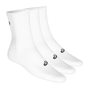 Pánské ponožky Vysoké bavlněné ponožky Asics CREW SOCKS (3 PAIRS) bílé 155204-0001 - 43-46 | UK 7,5 | US 9,5
