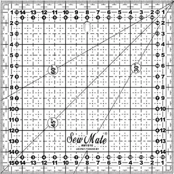 Příslušenství k šicímu stroji Texi Pravítko 16 x 16 cm