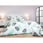 Povlečení flanel Peříčka mentolová 140x200, 70x90 cm