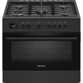 Sporák Ravanson Plynový a elektrický sporák KWGE-K90 Cheff Modern Black (černý)