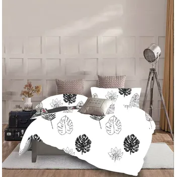 Povlečení TOTÁLNÍ MASAKR CEN ! OBOUSTRANNÉ BAVLNĚNÉ POVLEČENÍ na 2 postele 140x200/70x90 - PALMOVÝ LIST + PROSTĚRADLO ZDARMA !