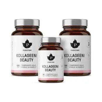 Puhdistamo Collagen Beauty 2 x 120 kapslí + 60 kapslí ZDARMA (Kolagenové peptidy Verisol®) Kolagenové peptidy Verisol® pro pleť, vlasy a nehty – výhodné balení