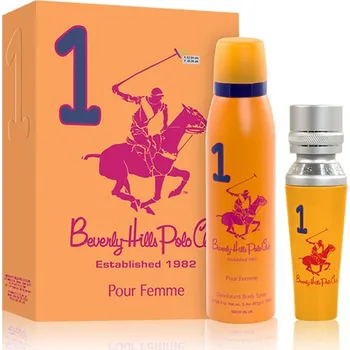Kosmetická sada Beverly Hills Polo Club No. 1 dárková sada pro ženy – parfémovaná voda 50 ml + deodorant sprej 150 ml