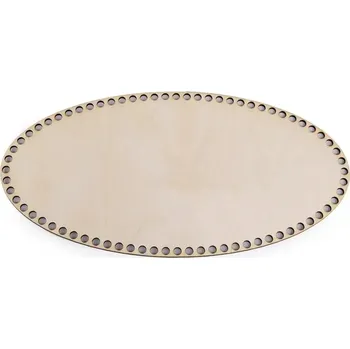 Dno na háčkované košíky - překližka elipsa 30 x 15 cm