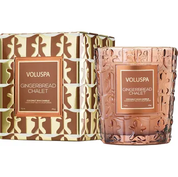 Svíčka Voluspa – Vonná svíčka v krabičce Gingerbread Chalet, Classic