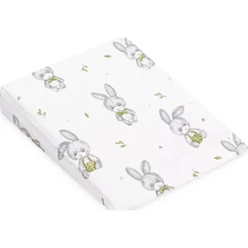 Polštář Mušelínový povlak na dětský polštář – klín NEW BABY Standard 30×37 cm, motiv Bunny