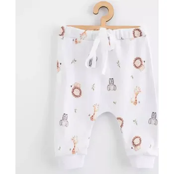 dětské bavlněné kalhoty jogger new baby for babies safari vel. 62 (3–6 měsíců)