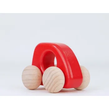 Dřevěná hračka Bajo Mini auto pro děti / více barevných variant Barva: Červená
