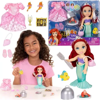 Mini panenka DISNEY Malá mořská víla Ariel 16 cm s doplňky