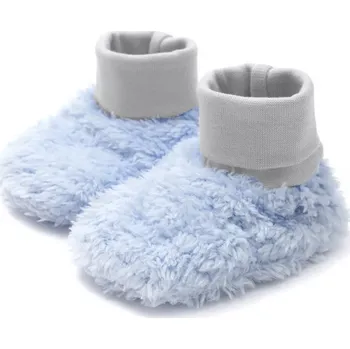 Capáčky Zimní capáčky New Baby Nice Bear šedo-modré 0–5 měsíců