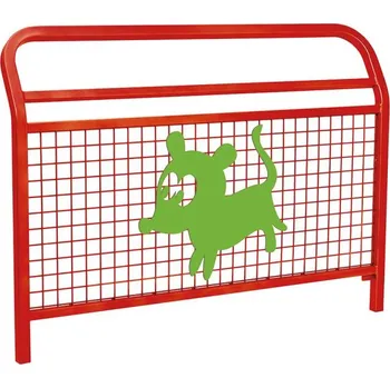 Zábradlí Procity Školní zábradlí Conviviale s mříží a motivem "pes", délka 1500 mm, barva červená RAL3020