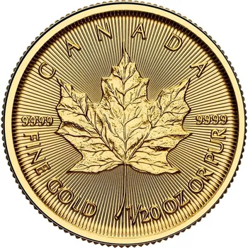 Zlatá investiční mince Maple Leaf 1/20 Oz | 2026