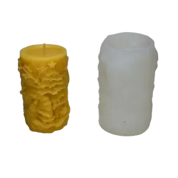 Forma na odlévání Silikonová forma-Vánoční reliéf 110 × 70 mm (Forma silikonová na svíčky)