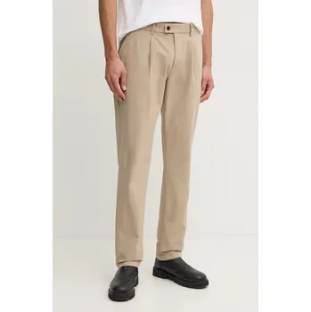 Pánské kalhoty Kalhoty Tommy Hilfiger pánské, béžová barva, ve střihu chinos, MW0MW37273 80X, vel. 31