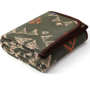 deka Vlněná, luxusní merino deka ACUSHLA 160x200cm, varianty: Navajo vzor zelená