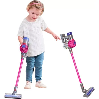 Dětský spotřebič Hračka bezdrátový tyčový vysavač pro děti CASDON DYSON růžový se zvuky