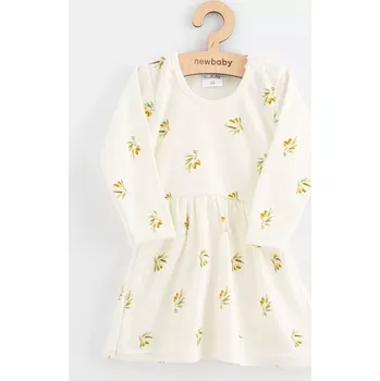 Dámské šaty Dětské šaty z organické bavlny s dlouhým rukávem New Baby Olivy