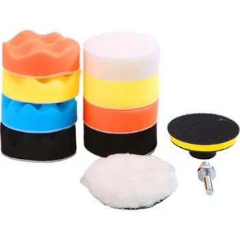 Plachta na motorové vozidlo Sada leštících kotoučů na vrtačku 11 ks – průměr 125mm (LK115)