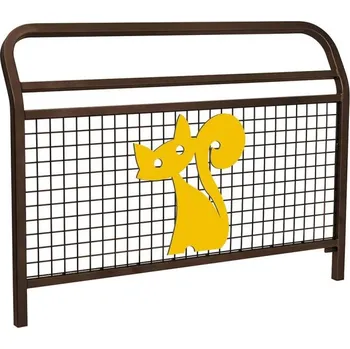 Zábradlí Procity Školní zábradlí Conviviale s mříží a motivem "kočka", délka 1500 mm, barva hnědá RAL8017