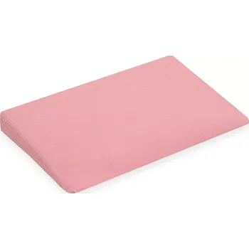 Polštář Mušelínový povlak na dětský polštář – klín New Baby Standard 59 × 37 cm růžový