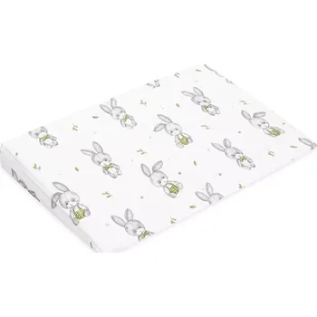 Polštář Mušelínový potah na dětský polštář – klín NEW BABY Standard 59 × 37 cm, Bunny