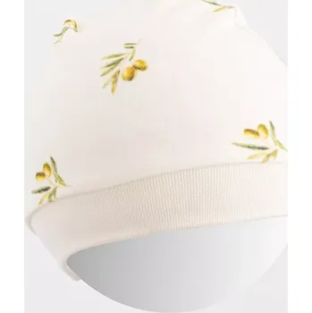 Čepice Dětská čepice z organické bavlny New Baby olivy