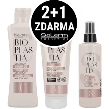 Kosmetická sada 2+1 Zdarma! Salerm Bioplastia kosmetická sada pro krepaté vlasy (+ Dárek Salerm Bioplastia molekulární šampon na vlasy 300 ml)