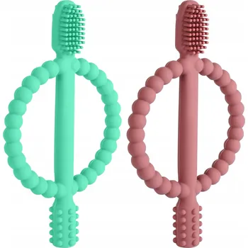 KOUSÁTKA PRO DĚTI SILIKONOVÁ HRAČKA PRO ZKLIDNĚNÍ PROŘEZÁVÁNÍ ZOUBKŮ PRO NOVOROZENCE