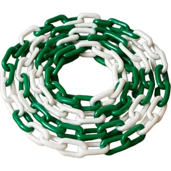 Řetěz Zeleno-bílý (PP) plastový vymezovací řetěz FLOMA TC61 - 25 m x 0,6 cm