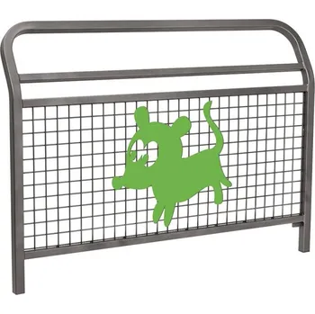 Zábradlí Školní zábradlí Conviviale s mříží a motivem "pes", délka 1500 mm, barva šedá Procity