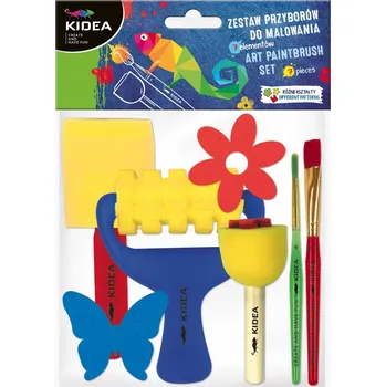 Výtvarná sada KIDEA SADA 7 POMŮCEK PRO MALOVÁNÍ BARVAMI