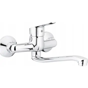 Vodovodní baterie Kuchyňská nástěnná baterie KFA Armatura Sparc stříbrná