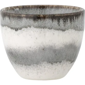 Bloomingville Sada 4 hrnků, kamenina, šedá, 195 ml, Paula