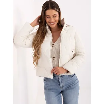 Krátká ozdobně prošívaná bunda Snow Moda smetanová EU velikost: XXL