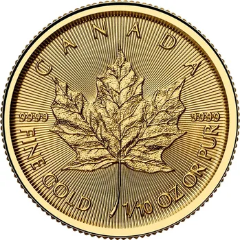 Zlatá investiční mince Maple Leaf 1/10 Oz | 2026