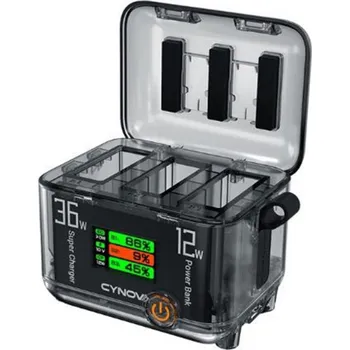 Dron STABLECAM DJI OSMO 360 - Rychloabíječka 3 v 1 s LCD displejem pro DJI Action 5 Pro / DJ OSMO 360