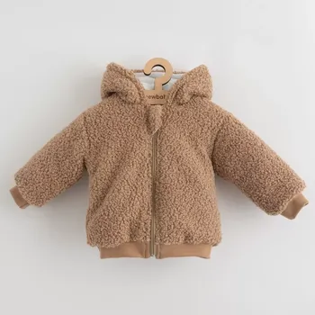 Zimní kojenecká mikina s kapucí a oušky NEW BABY Teddy Winter, velikost 80 (9–12 měsíců)