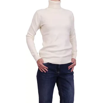 Dámské tričko Dámský nadčasový rolák Marinello 16242 off white velikost XL